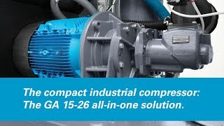 The GA15 26 compressor a compact industrial air system [upl. by Nylyak182]