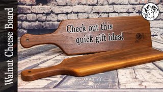 Woodworking Walnut Cheese Board [upl. by Akienaj]