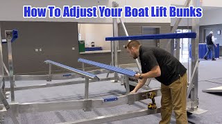 How To Adjust Your Boat Lift Bunks  ShoreMaster Lifts [upl. by Anrak637]