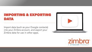 Tips amp Tricks Import and Export with Zimbra [upl. by Ytoc42]