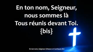 En ton nom Seigneur [upl. by Novaat]